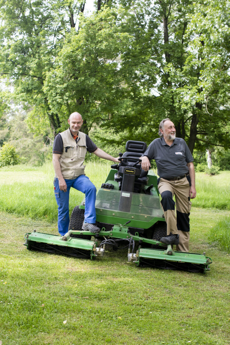 Telli Botschafter, Hausabwart Block C und Daniel Kieser, Hausabwart Block B